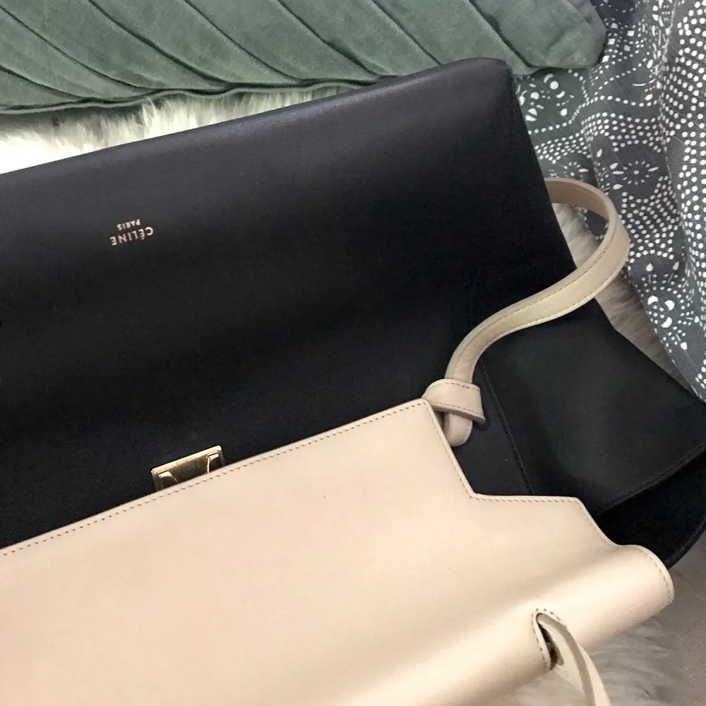 ✨ CELINE ✨ Bicolor Belt Bag - Black and Cream - Stunning and Timeless - Picture 7 of 12